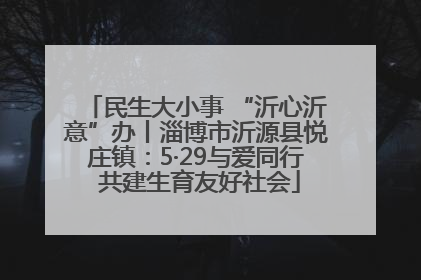 民生大小事 “沂心沂意”办丨淄博市沂源县悦庄镇：5·29与爱同行 共建生育友好社会