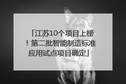 江苏10个项目上榜！第二批智能制造标准应用试点项目确定
