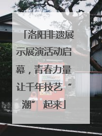 洛阳非遗展示展演活动启幕，青春力量让千年技艺“潮” 起来