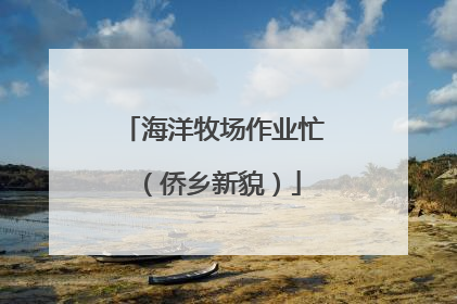 海洋牧场作业忙（侨乡新貌）