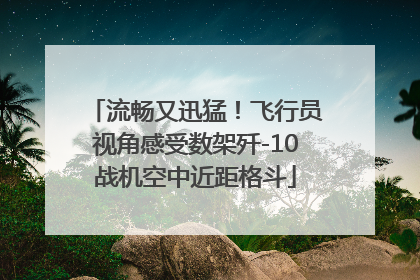 流畅又迅猛！飞行员视角感受数架歼-10战机空中近距格斗