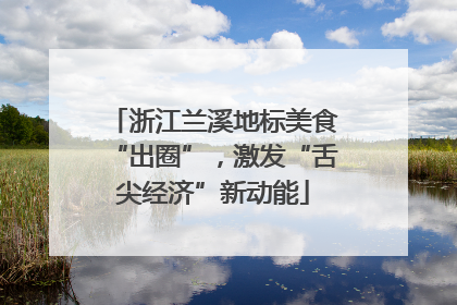 浙江兰溪地标美食“出圈”，激发“舌尖经济”新动能