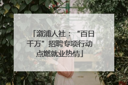 溆浦人社：“百日千万”招聘专项行动点燃就业热情