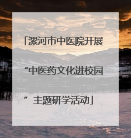 漯河市中医院开展“中医药文化进校园”主题研学活动