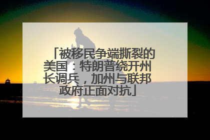 被移民争端撕裂的美国：特朗普绕开州长调兵，加州与联邦政府正面对抗