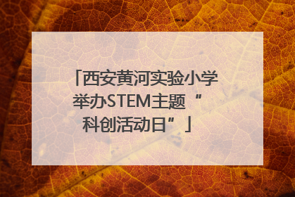 西安黄河实验小学举办STEM主题“科创活动日”