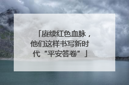 赓续红色血脉，他们这样书写新时代“平安答卷”