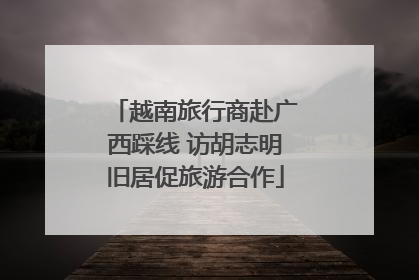 越南旅行商赴广西踩线 访胡志明旧居促旅游合作