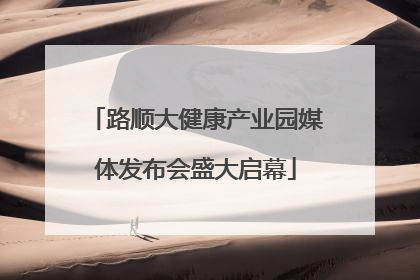 路顺大健康产业园媒体发布会盛大启幕