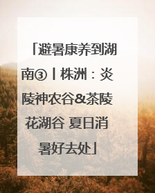 避暑康养到湖南③丨株洲：炎陵神农谷&茶陵花湖谷 夏日消暑好去处