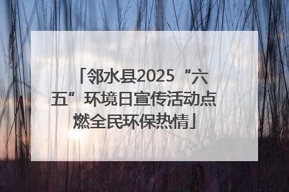邻水县2025“六五”环境日宣传活动点燃全民环保热情