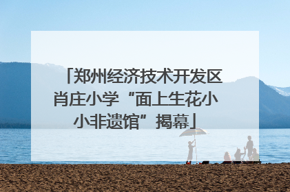 郑州经济技术开发区肖庄小学“面上生花小小非遗馆”揭幕