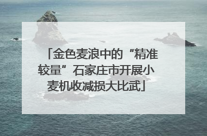金色麦浪中的“精准较量”石家庄市开展小麦机收减损大比武