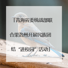 青海省委统战部联合果洛州开展民族团结“进校园”活动