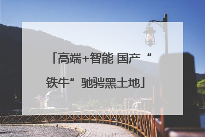 高端+智能 国产“铁牛”驰骋黑土地