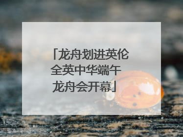 龙舟划进英伦 全英中华端午龙舟会开幕