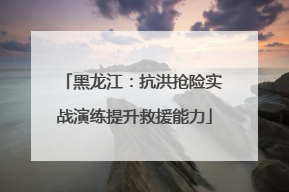 黑龙江：抗洪抢险实战演练提升救援能力