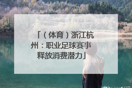（体育）浙江杭州：职业足球赛事释放消费潜力