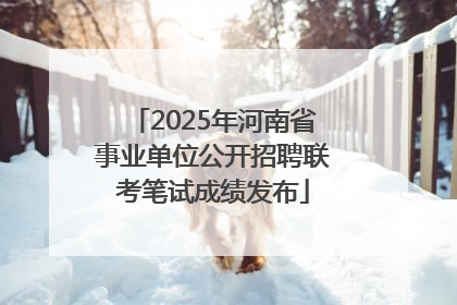 2025年河南省事业单位公开招聘联考笔试成绩发布