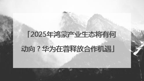 2025年鸿蒙产业生态将有何动向？华为在蓉释放合作机遇