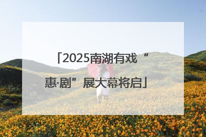 2025南湖有戏“惠·剧”展大幕将启